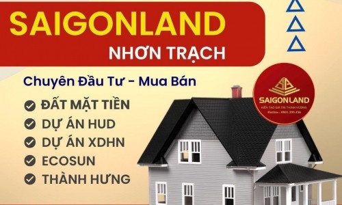 Saigonland Nhơn Trạch - Cần bán nhanh 20 nền dự án Hud và XDHN Nhơn
