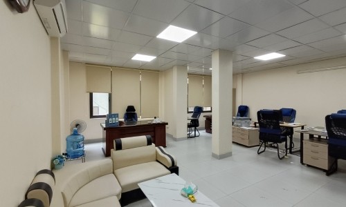 Văn phòng 80 m2 (Sàn T1 +2), mặt tiền 7m, 11 triệu/tháng, Tô Vĩnh